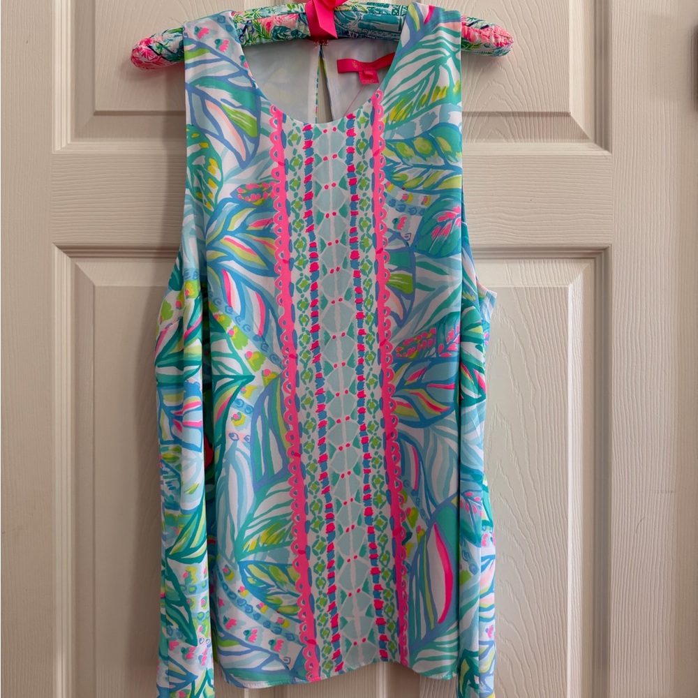 Lilly Pulitzer Maraca My World Lyle Top XL NWT